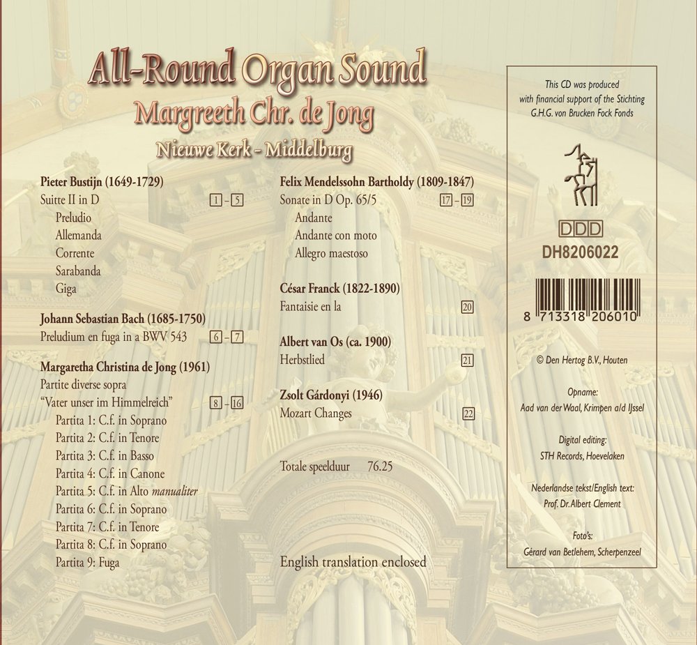 All-Round Organ Sound - Achterkant